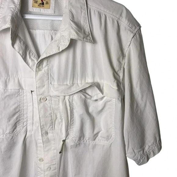 REDHEAD fishing shirt ,vented , XLT. UPF 30,EC white 
EC  PTP 26” - Picture 7 of 13